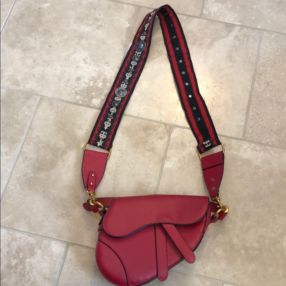 Red bag. Never worn